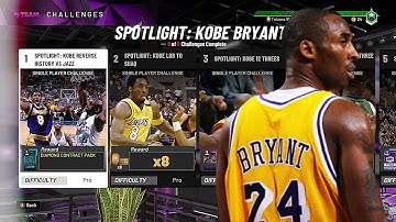 *NEW* Kobe Bryant Spotlight Challenges NBA 2K20 Myteam