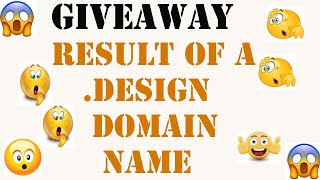 GIVEAWAY RESULT OF A .DESIGN DOMAIN  NAME