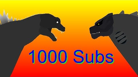 Special 1000 Subs Godzilla 2019 VS Godzilla 2001 Stick Nodes Animation Fight Order