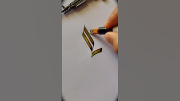 How to write K in Gothic Calligraphy #calligraphy