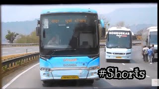 Bus Race Scania Vs Volvo Mumbai Pune