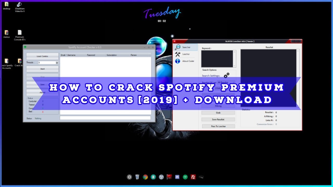 How To Crack Spotify Premium Accounts [2019] + Download - YouTube