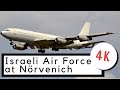 [4K] Israeli Air Force in Nörvenich, Germany | Boeing 707, F-16, Gulfstream and C-130