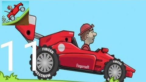 Hill Climb Racing - Gameplay Walk through - part 11- Race Car ( IOS , Android)