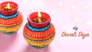 How to make Diwali Diya | Easy Pot Painting | Diwali Decoration Ideas