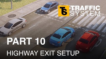 Mobile Traffic System #10 - Highway exit setup - Unity 2021