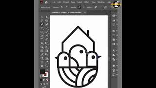 Nest Home Logo design in Illustrator Nest Home Logo design in Illustrator