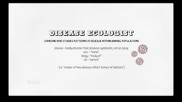 I Am A...Disease Ecologist