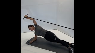 Kynett Exercise - Side plank with overhead pull
