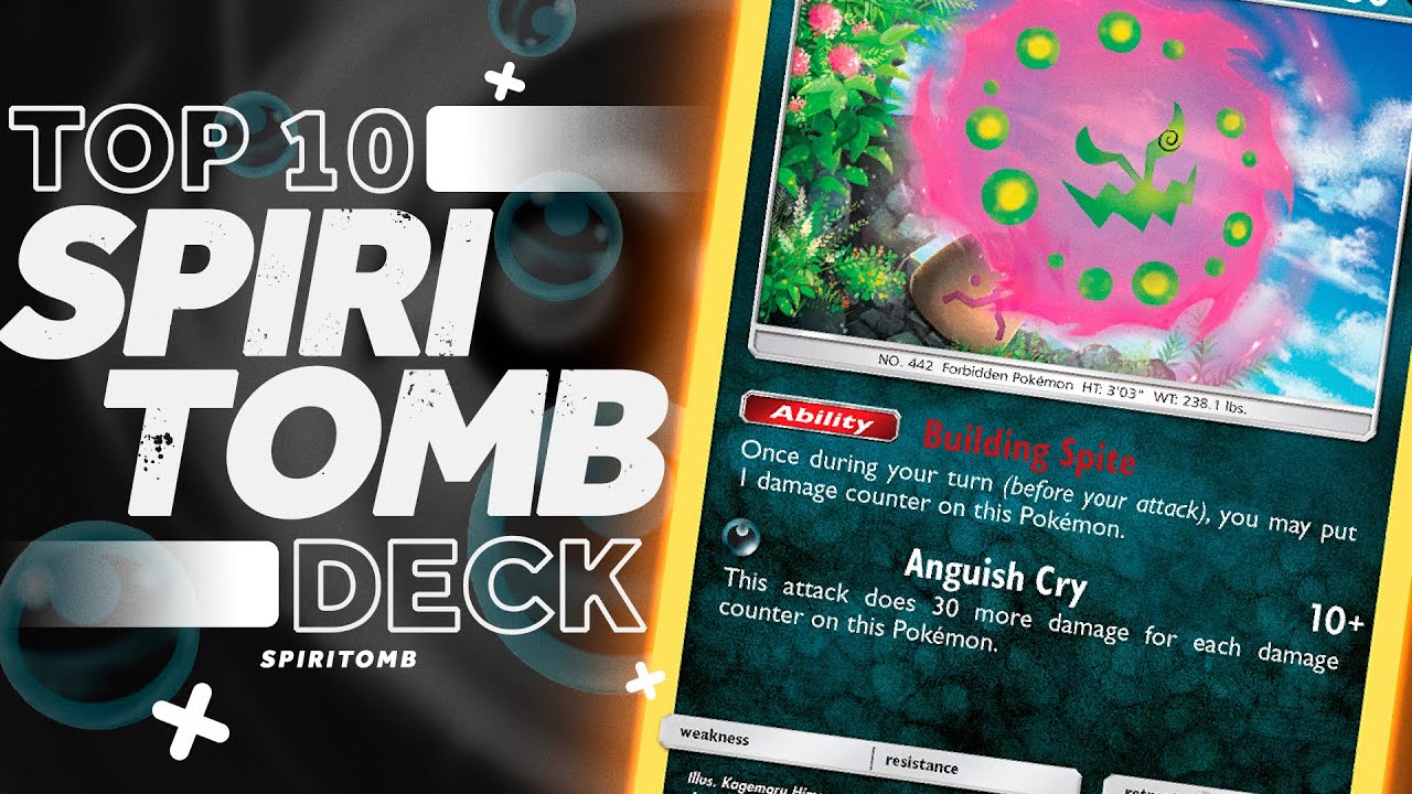 TOP 10 TEU - CRE Standard deck countdown: Spiritomb! [Pokemon TCG