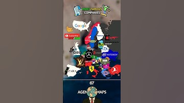 Most Famous Companies ⭐!#europe #history #mapping #geomapping #geography