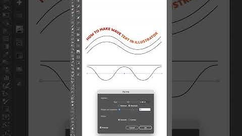 Using the Zig Zag Tool to create wavy lines & Type on Path in Adobe Illustrator