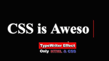 Эффект печатной машинки используя HTML & CSS шаг за шагом || TypeWriter Effect using only HTML & CSS
