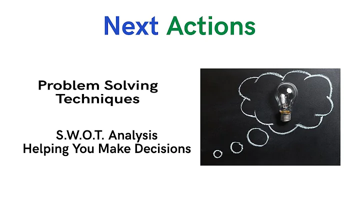 Problem Solving Techniques - SWOT Analysis - Helping You Make Better Decisions