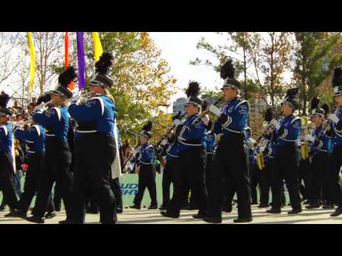 Orlando Citrus Parade 2010: Central High School Blue and White Regiment, St Joseph MO