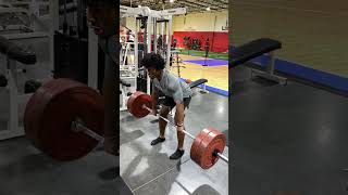 BARBELL Muscle Madness!!! Bent Over Barbell Row and High Pull with Running Back Justice Haynes