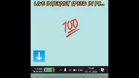 Internet speed monitor for PC | On Taskbar | How ? Check Description !