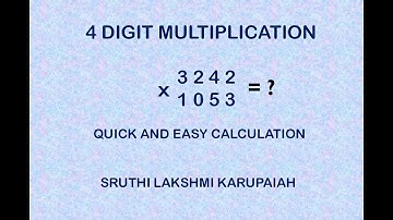 Easy way of Multiplying 4 Digit Number | Vedic Math | Vertically and Crosswise Method | Speed Math