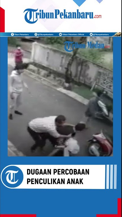 Rekaman CCTV Detik-detik Percobaan Penculikan Bocah di Medan