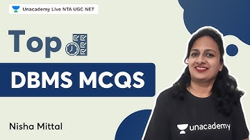 Top DBMS MCQS  | NTA UGC NET | Nisha Mittal