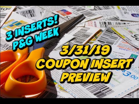 3/31/19 COUPON INSERT PREVIEW | 3 INSERTS THIS WEEK!