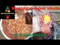 Pouring molten copper in water & Explosions! - Devil forge - Copper shots