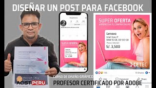 Cómo crear o diseñar un post publicitario para facebook en photoshop