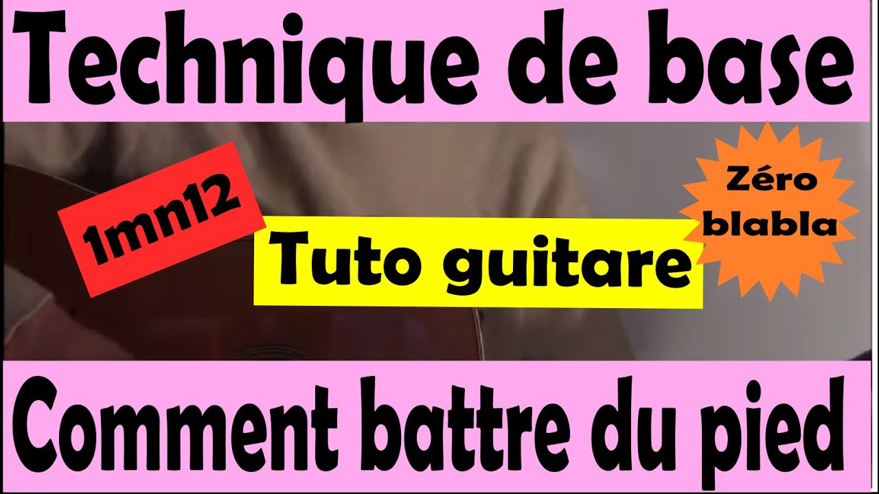 Comment et pourquoi taper du pied à la guitare. - YouTube