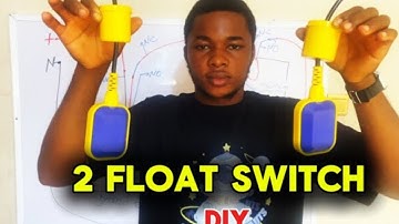 Automatic water pump control using 2 float switch for overhead and ground tank