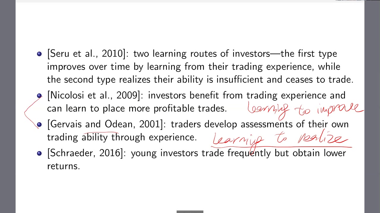 Jiahua Xu - Learning (Not) to trade: Lindy's law in retail traders