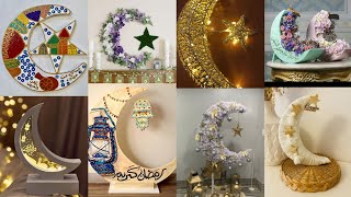 10 أفكار لصنع هلال رمضان 🌜 بسيطة و سهلة و النتيجة تحفة 🥰 #زينة_رمضان #ramadan_diy