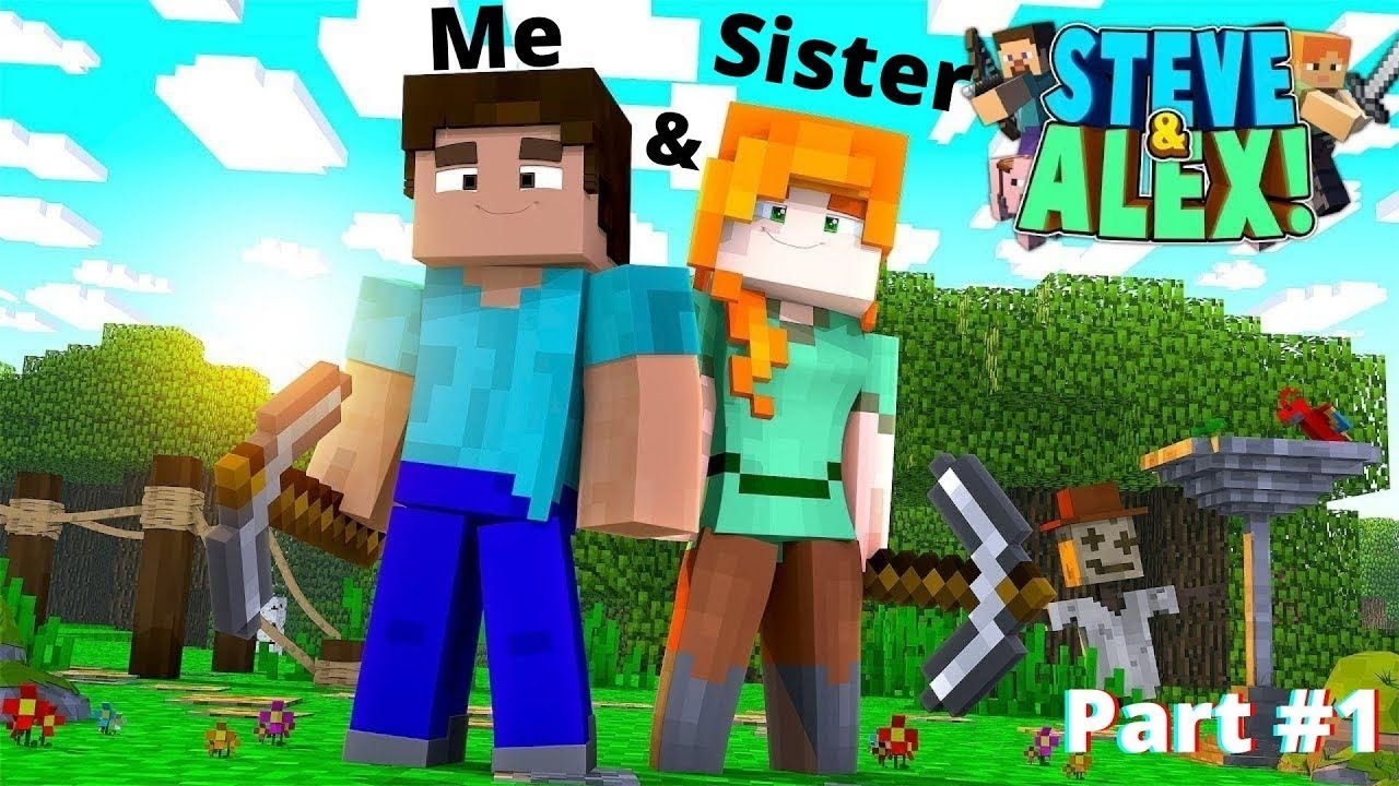 playing with sister a new world in Minecraft pocket edition||unlimited ...