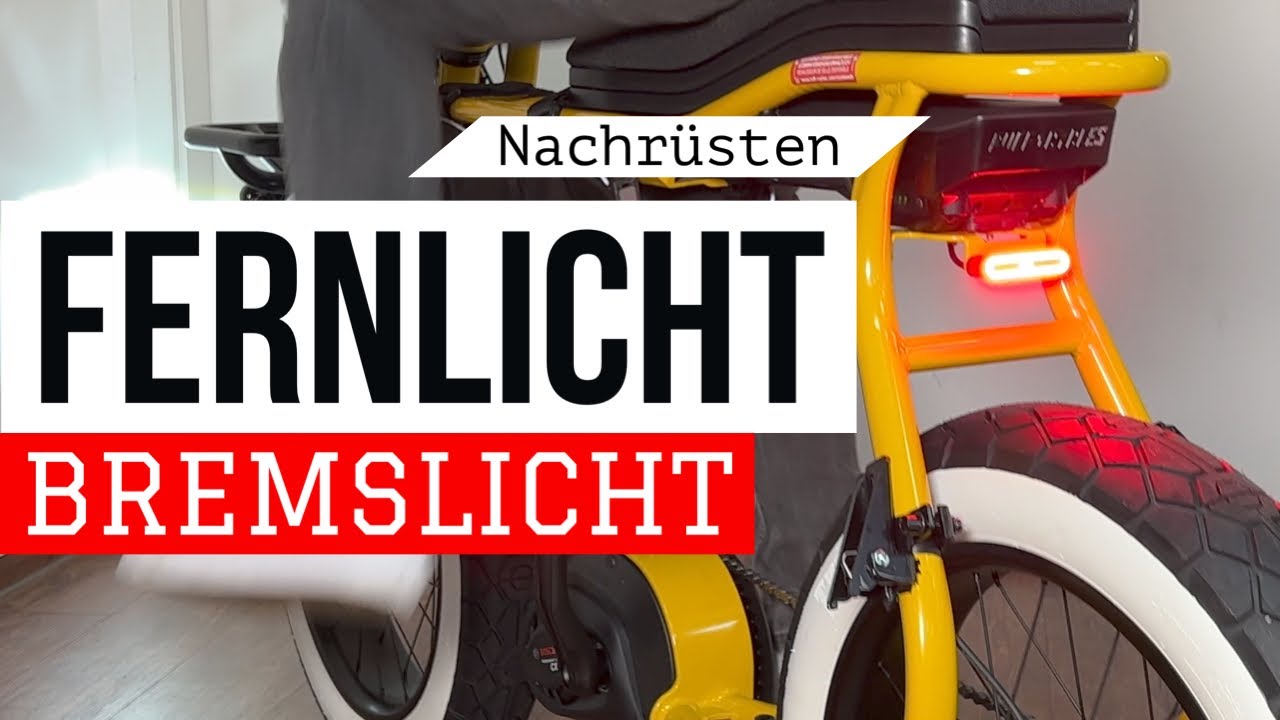 Wie du Bremslicht & Fernlicht am E-Bike nachrüstest