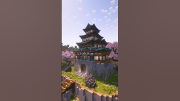 EASY Japanese House ! Perfect for a starter base ! #minecraft #minecraftbuilding #japanese #house