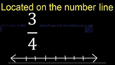 Located 3/4 on the number line , locate fractions on the number line . represented