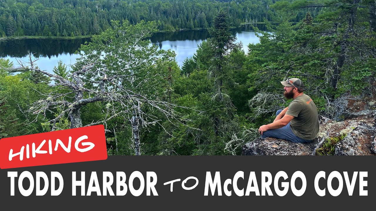 ISLE ROYALE Minong Ridge Trail--Todd Harbor to McCargo Cove - YouTube