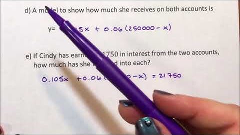 Linear Application - Interest