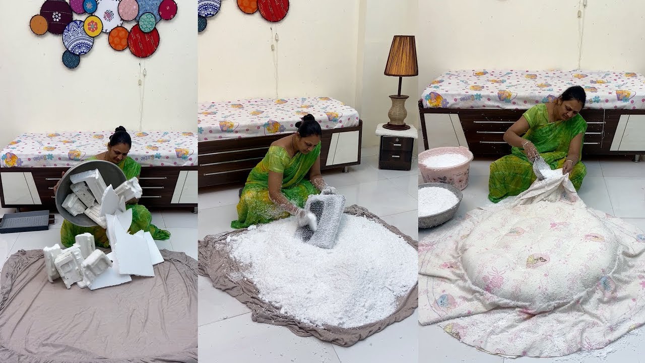 Использование отходов пенопласта — Круг любви для маленьких мечтаний ❤️ Создайте это уютное гнезд...