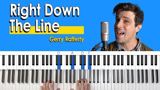 How To Play 'Right Down The Line' [Piano Tutorial/Chords for Singing]