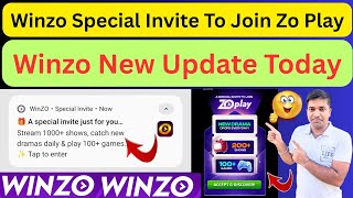 Winzo Special Invite To Join Zo Play|| Winzo New Update Today|| Winzo Zo Play App|| Zo Play screenshot 2