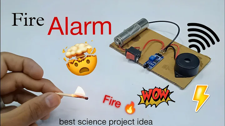 🔥 Fire Alarm Using IR Sensor | Best School Science Project 2025 | Easy DIY Model
