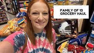 FAMILY OF 13 GROCERY HAUL