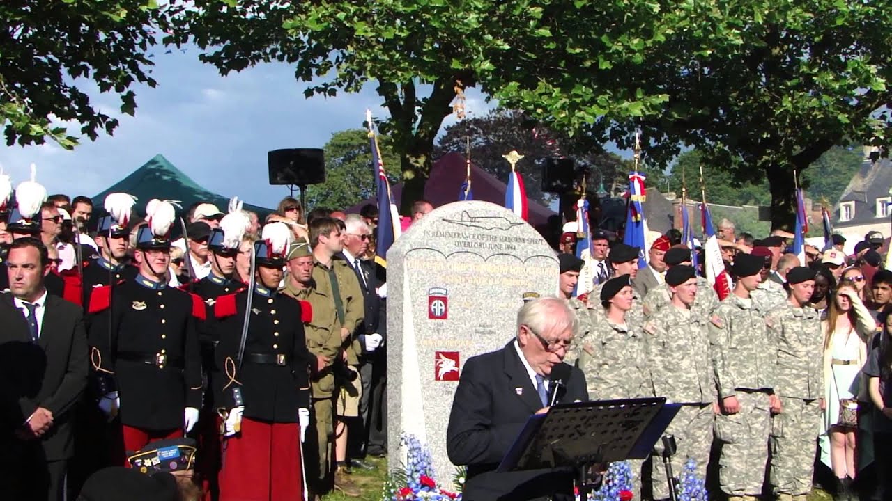Sainte Mere Eglise Ceremony 2014 8th June D Day 70th Maurice Renaud's