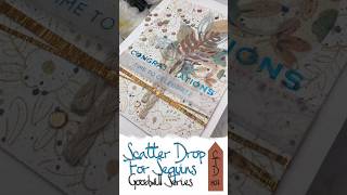 Scatter Drop For Sequins #shorts #mixedmedia #weddingcards