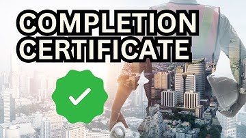 What is the completion certificate? #realestate #investment #construction