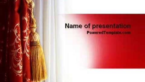 Curtain PowerPoint Template by PoweredTemplate.com