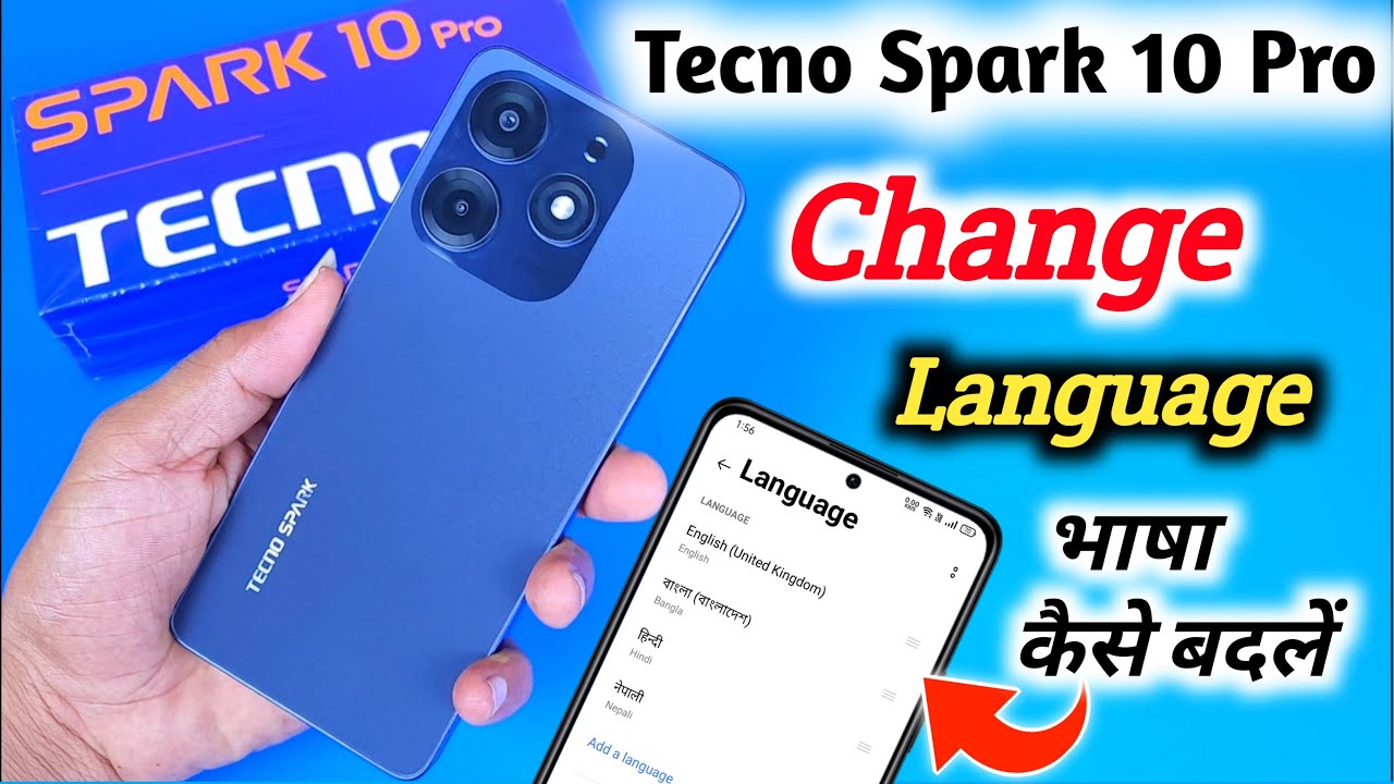 How to change language in Tecno spark 10 pro /Tecno spark 10 pro me language kaise change kare