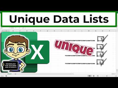 Excel Trick to List Only the Unique Stuff!