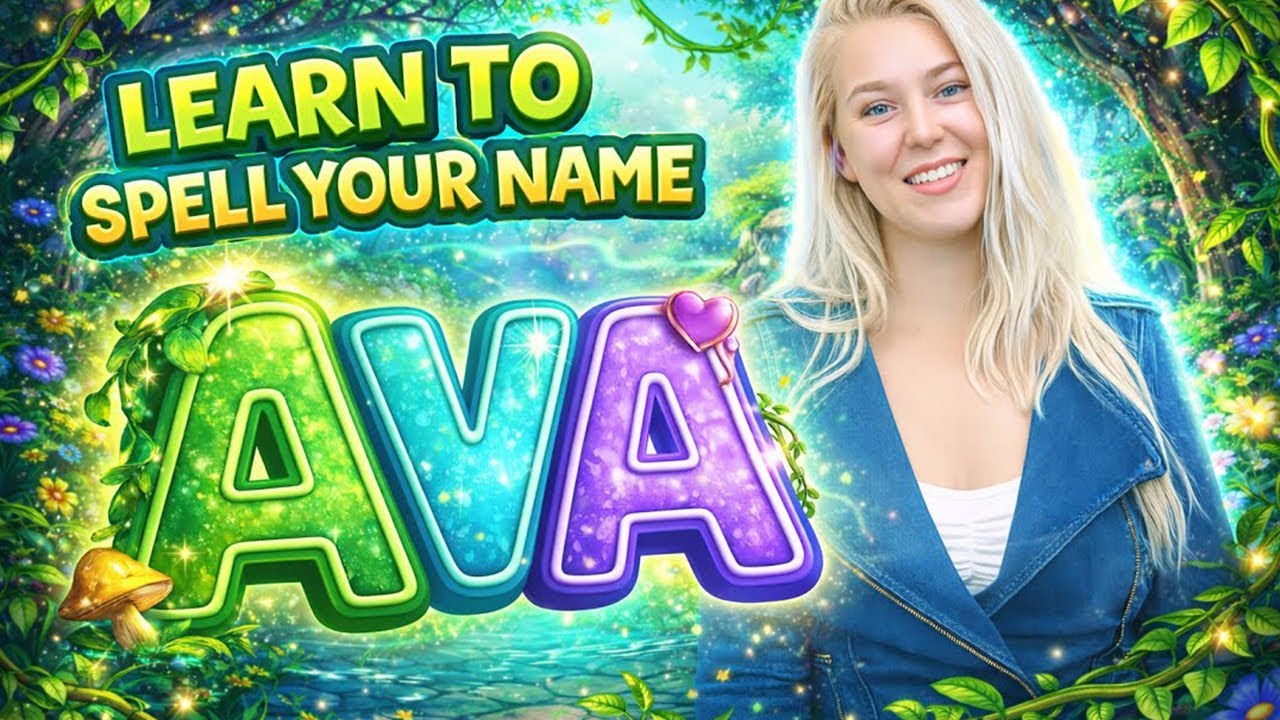 spell your name AVA with me - YouTube
