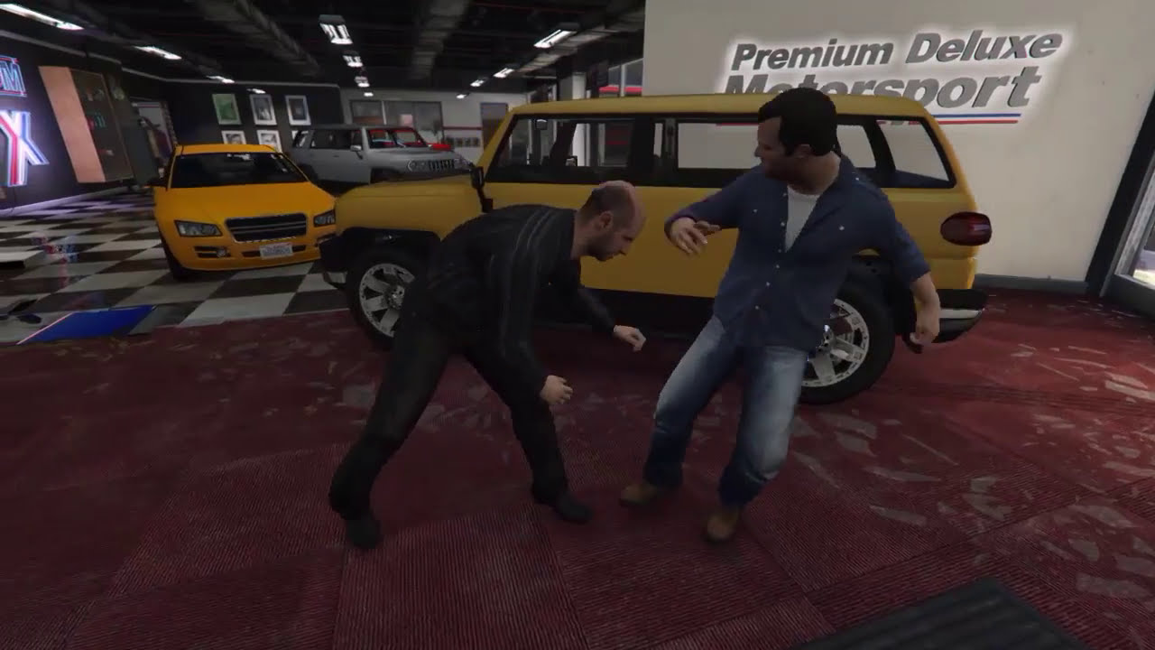 Gta 5 Michael Beats Up Simeon